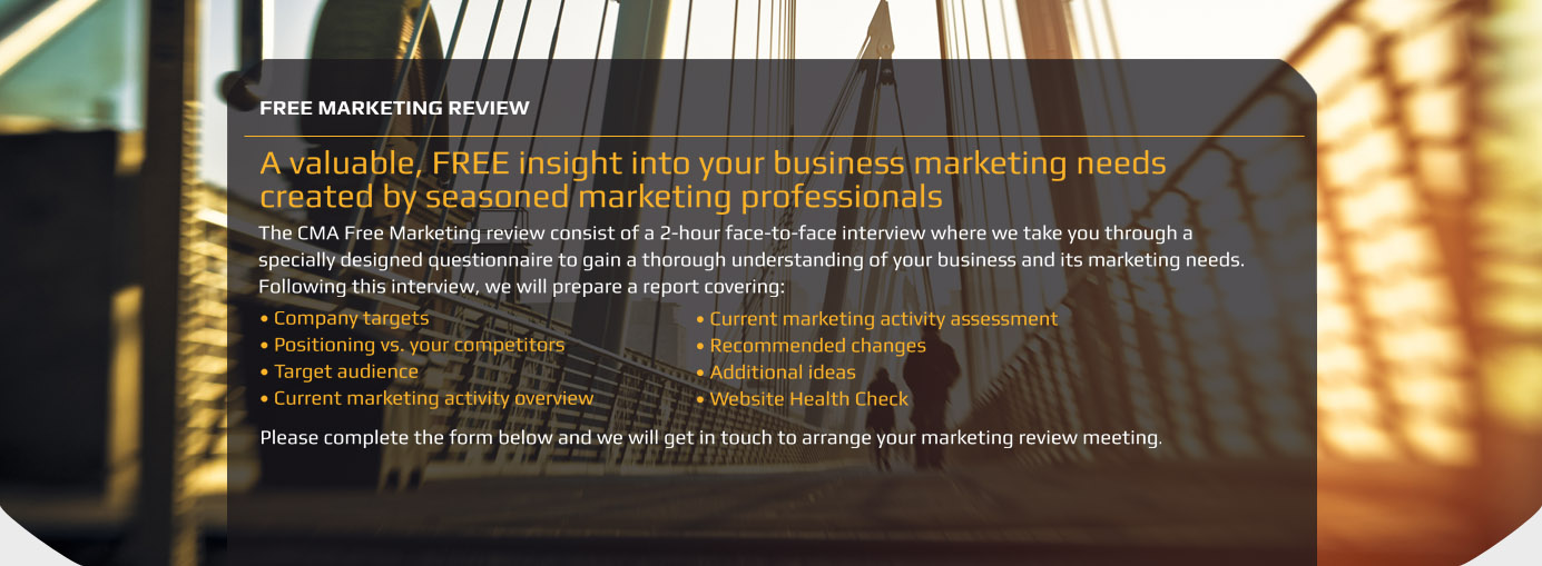 A valuable, FREE insight into your business marketing needs created by seasoned marketing professionals